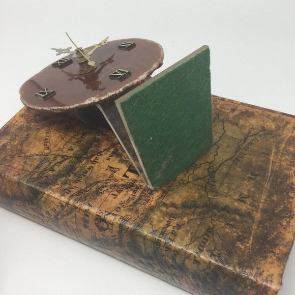 Vintage Agate Quartz Stone Clock - Picture 9 of 9